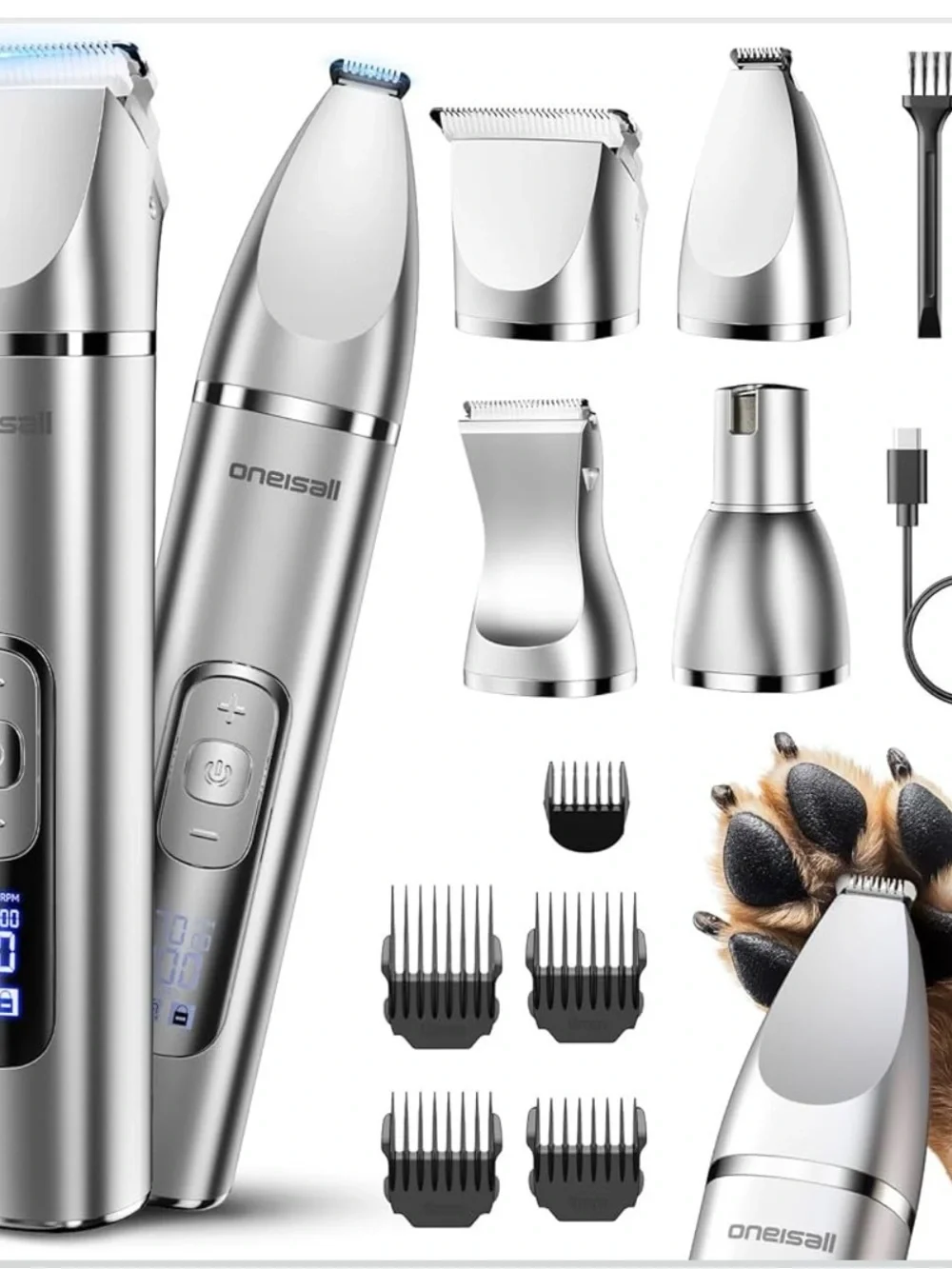 Oneisall Dog Grooming Kit Trimmer kit